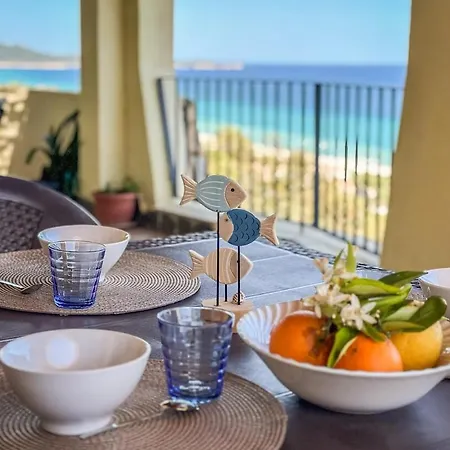 Apartment Panoramic View- Beautiful With Veranda, Wifi, Bbq Costa Rei